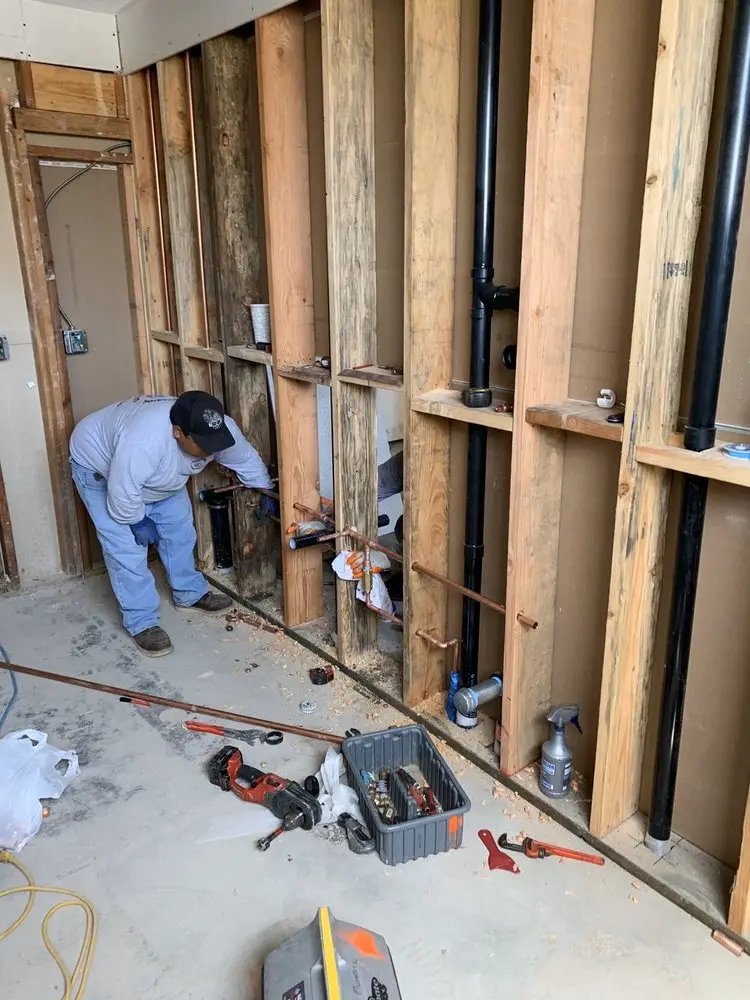 Commercial rough-in plumbing for Water Heater Replacement in Cambria